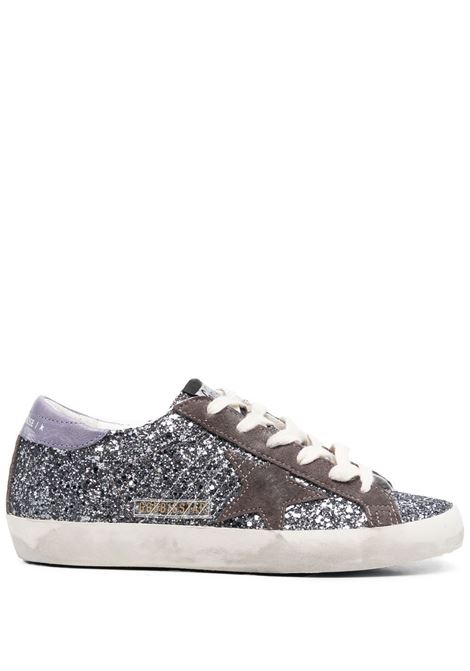 Sneakers super star con glitter in grigio Golden goose - donna GOLDEN GOOSE | GWF00101F00398660394